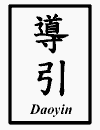 Chinese characters for the words daoyin