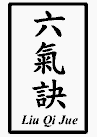 Chinese characters for the words liu qi jue